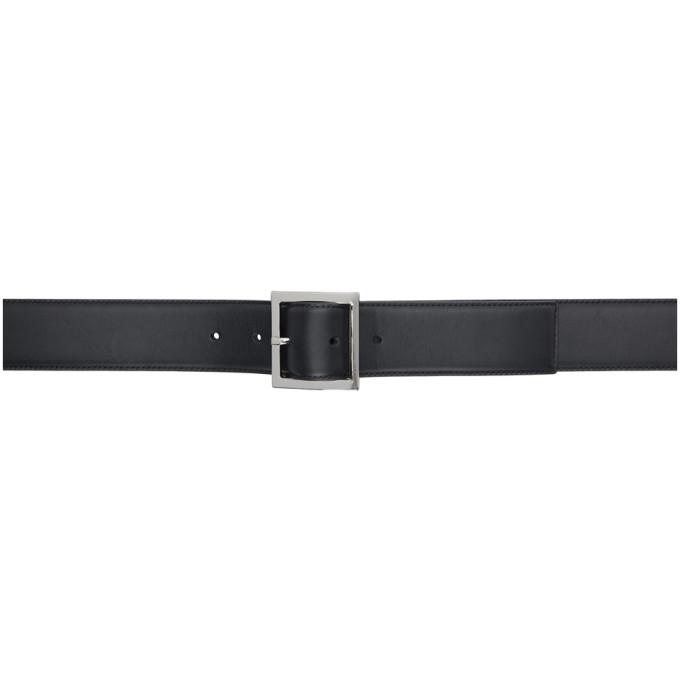 AMIRI Black and Silver Classic Belt