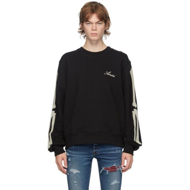 AMIRI Black Bones Crewneck Sweatshirt