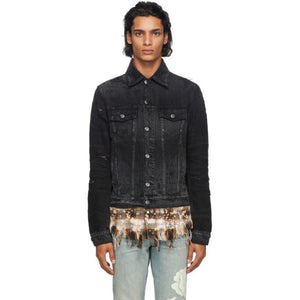 AMIRI Black Denim Shotgun Trucker Jacket