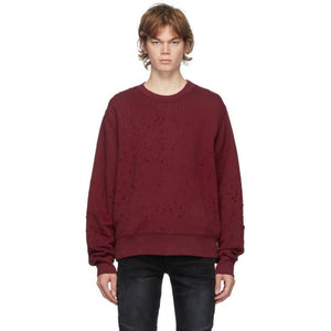 AMIRI Red Shotgun Crewneck Sweatshirt
