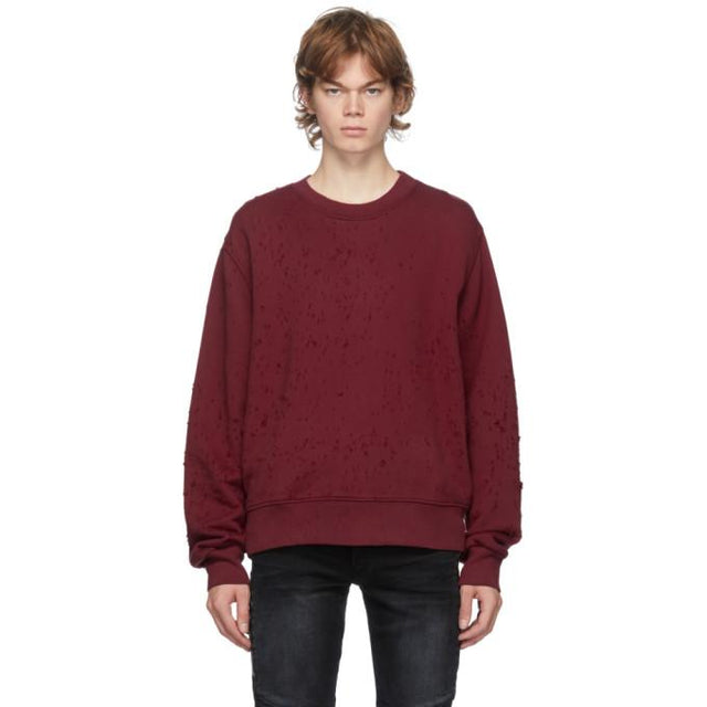 AMIRI Red Shotgun Crewneck Sweatshirt