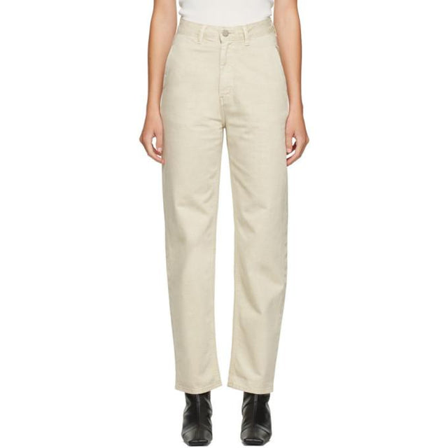 AMOMENTO Beige Silhouette Jeans