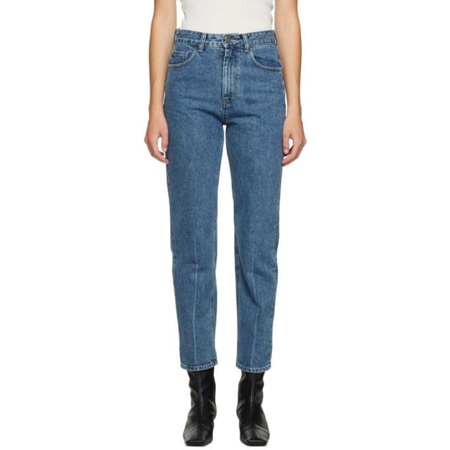 AMOMENTO Blue Regular High Rise Jeans