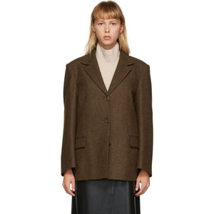 AMOMENTO Brown Three Button Jacket