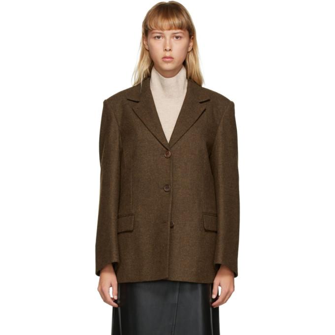 AMOMENTO Brown Three Button Jacket