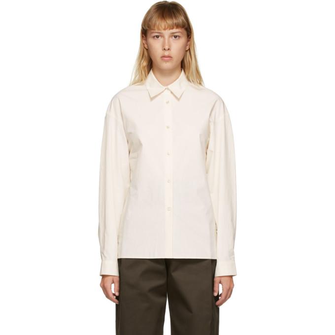 AMOMENTO Off-White Drop Shoulder Shirt – BlackSkinny