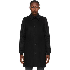 A.P.C. Black Wool Suzanne Coat