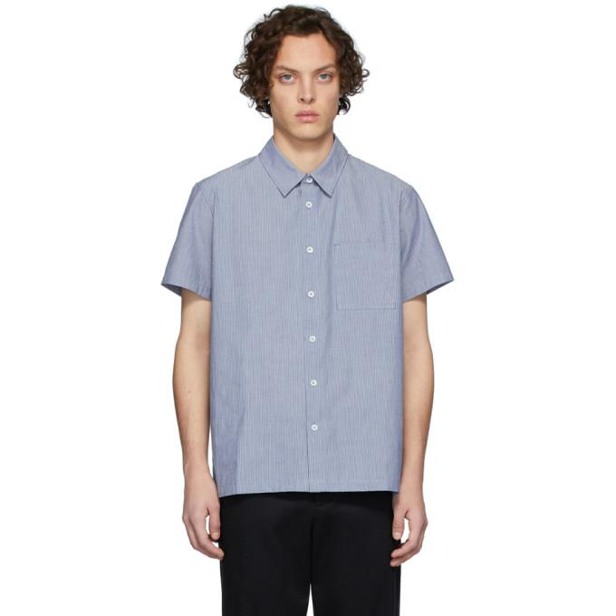 A.P.C. Louis Short-sleeve Shirt in Blue for Men