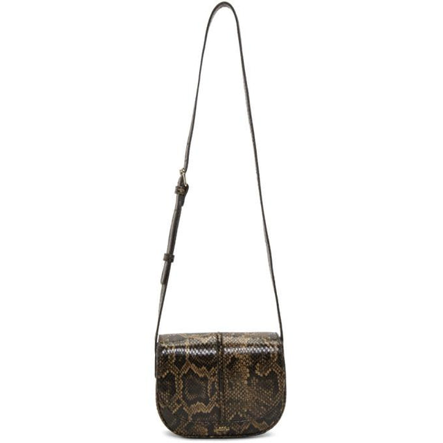 A.P.C. Brown Python Betty Bag