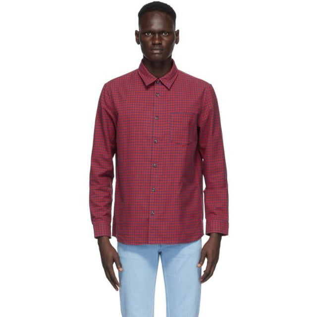 A.P.C. Red Check Jules Shirt