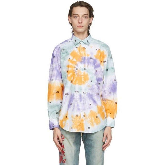 Aries Multicolor Tie-Dye 3D Monogram Shirt