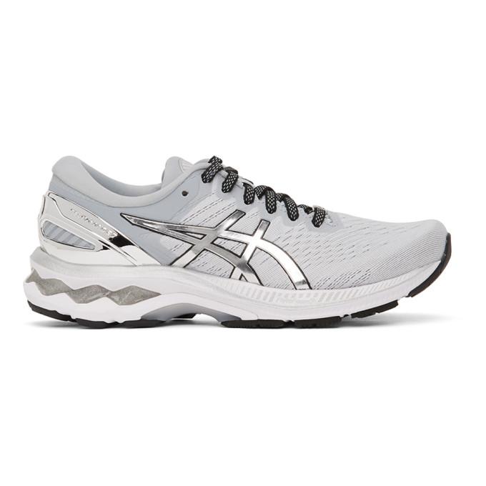 Asics Grey and Silver GEL-Kayano 27 Sneakers