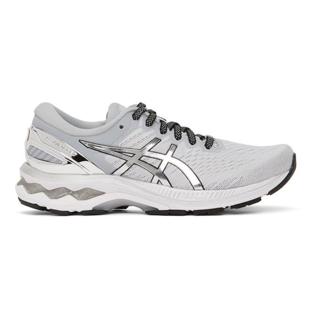Asics Grey and Silver GEL-Kayano 27 Sneakers