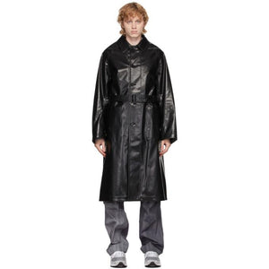 AURALEE WOOL CASHMERE LAMINATE COAT