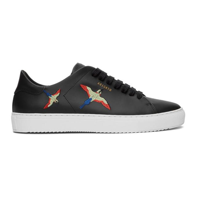 Axel Arigato Black and Red Bird Clean 90 Sneakers