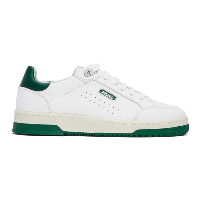 Axel Arigato White and Green Clean 180 Sneakers