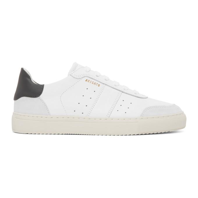Axel Arigato White and Grey Dunk 2.0 Sneakers