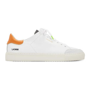 Axel Arigato White and Orange Clean 90 Triple Sneakers