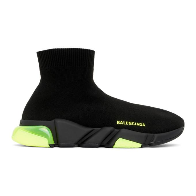 ingen Koordinere arrangere Balenciaga Black and Green Speed Sneakers – BlackSkinny