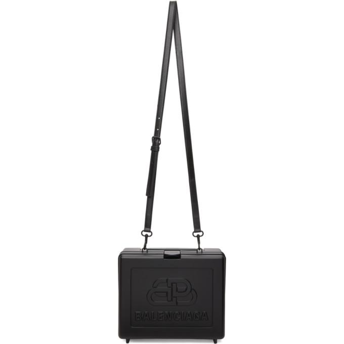 Buy Balenciaga Black Mini Lunch Box Pouch - 1000 Black At 34% Off