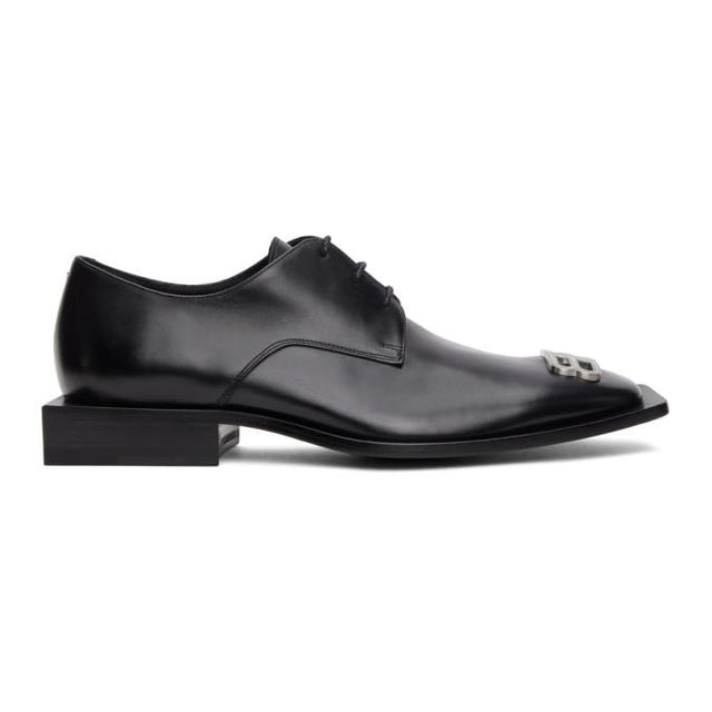 Balenciaga Black Flat Rim Derbys