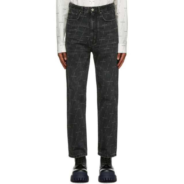 Balenciaga Black License Jeans