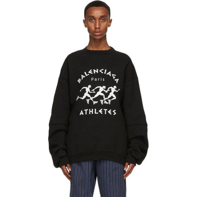 Balenciaga Black Marathon Sport Sweatshirt
