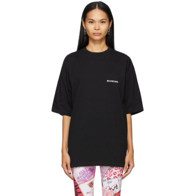 Balenciaga Black Oversized Defile T-Shirt