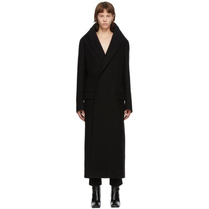 Balenciaga Black Pyramid Shoulder Coat