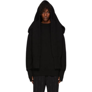 Balenciaga Black Wool Double Fit Sweater