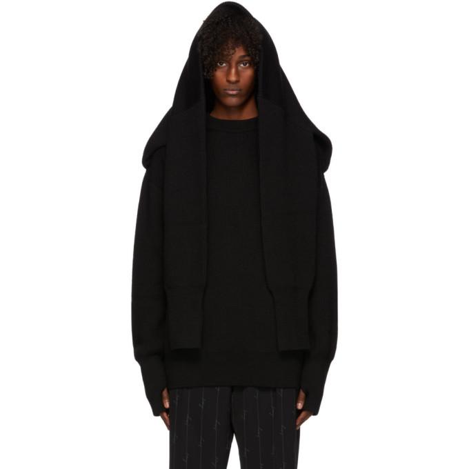 Balenciaga Black Wool Double Fit Sweater
