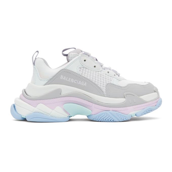 Balenciaga Blue Triple S Sneakers