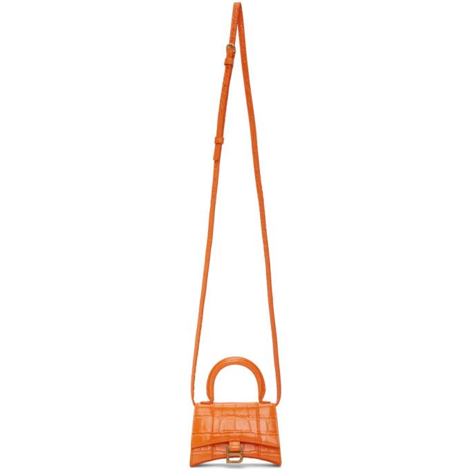 Balenciaga Orange Mini Hourglass Bag