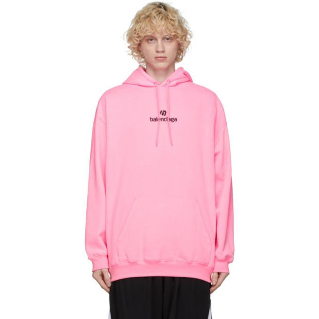 Balenciaga Pink Sponsor Hoodie