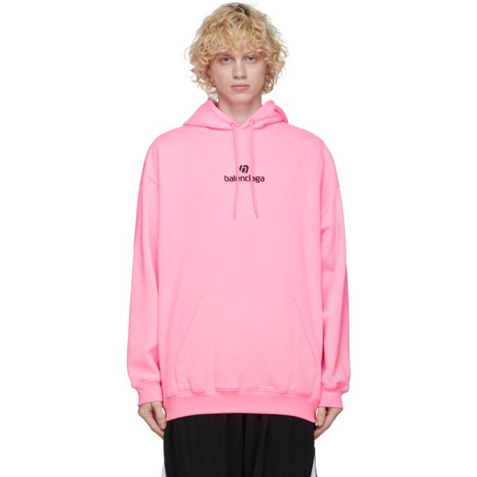 Balenciaga Pink Sponsor Hoodie