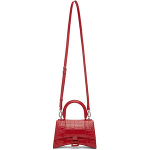 Balenciaga Red Croc XS Hourglass Bag