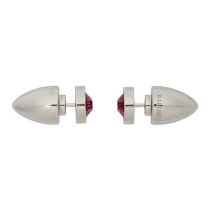 Balenciaga Silver Plug Earrings