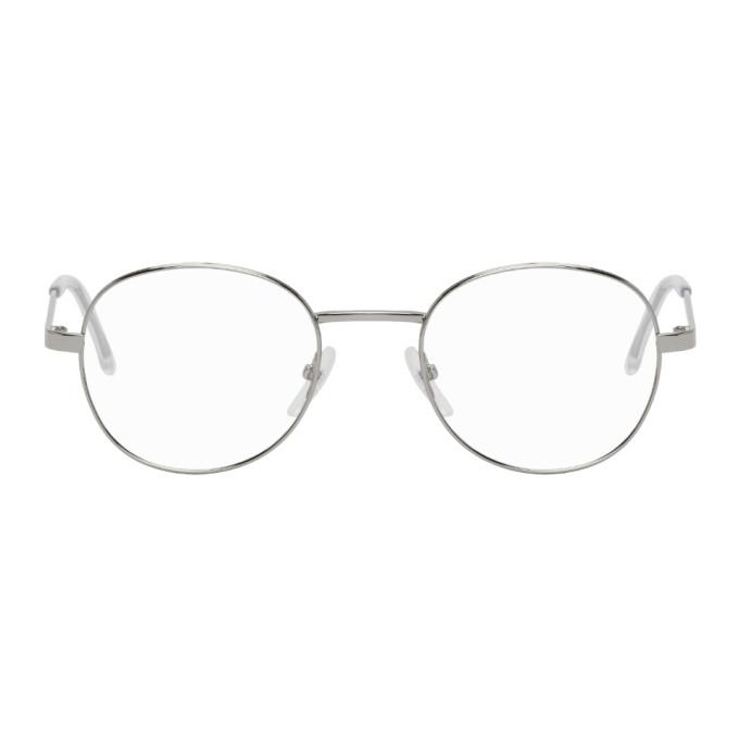 Balenciaga Silver Round Glasses