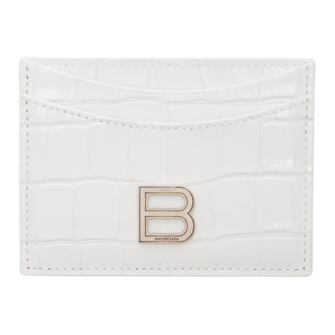 Balenciaga Monogram Croc-Embossed Phone Holder Crossbody Bag in White  Leather ref.679411 - Joli Closet