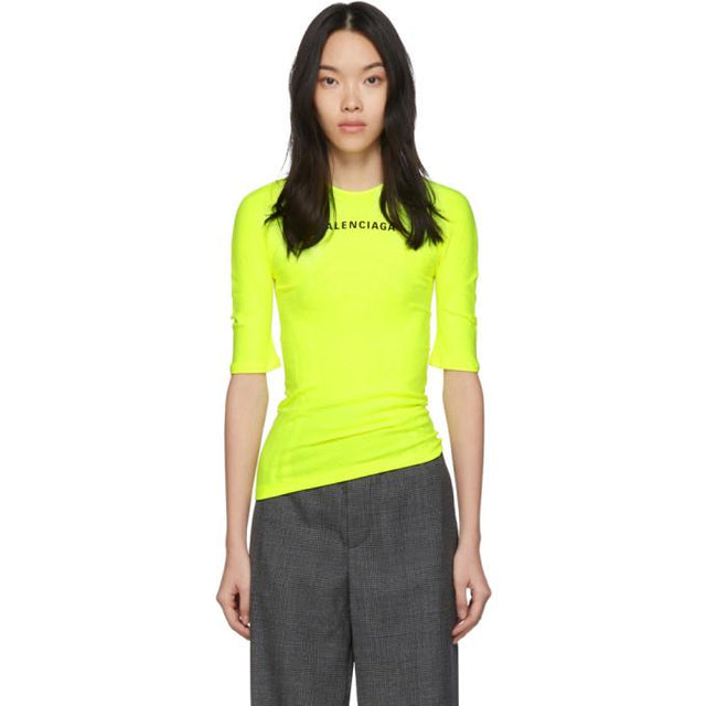 Balenciaga Yellow Athletic T-Shirt