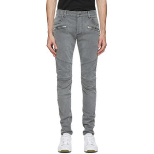 Balmain Black Monogram Slim Jeans