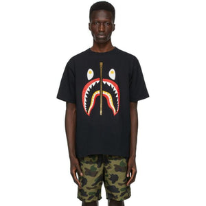Bape shark shop t shirt black