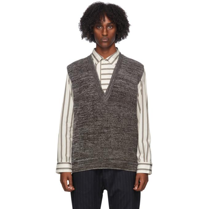 Barena Brown Virgin Wool Turlon Vest
