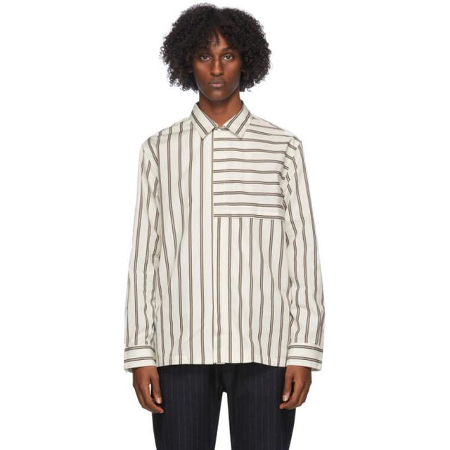 Barena White Bufalcana Tomio Striped Shirt