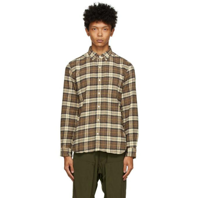 BEAMS PLUS Brown Speckled Dyed Shirt