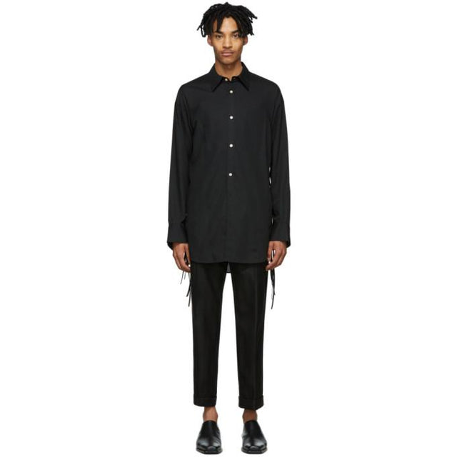 BED J.W. FORD Black Ribbon Shirt