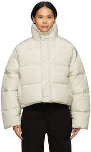 Balenciaga Beige BB Puffer Jacket - Veste Balenciaga Beige BB BB BB - Balenciaga 베이지 Bb Puffer Jacket.