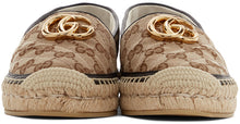 Gucci Beige Canvas GG Espadrilles