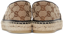 Gucci Beige Canvas GG Espadrilles