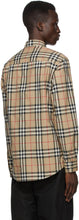 Burberry Beige Check Poplin Shirt